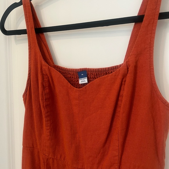 Women's Rust Square-Neck Midi Dress - Picture 2 of 3